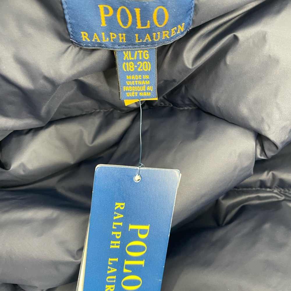 Polo by Ralph Lauren Navy Blue Boys Puffer Jacket NWT - Picture 9 of 9